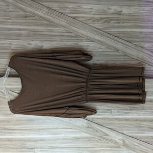 Max Studio Women's Striped Drop Waist Dress Size Medium - NO BELT